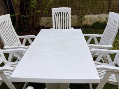 Table de jardin + chaises