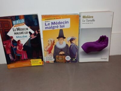 Lot de 3 livres de Molière