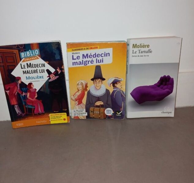 Lot de 3 livres de Molière