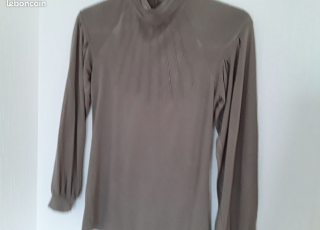 PULL col montant BEIGE NAF NAF taille S