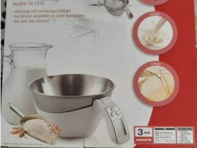 Bol doseur avec balance digitale