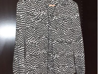 Chemisier Kookai noir et blanc