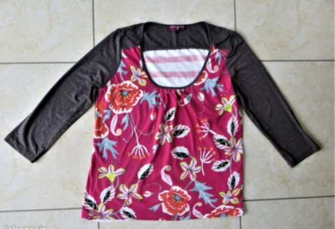 Tee-shirt, manches 3/4, One Step