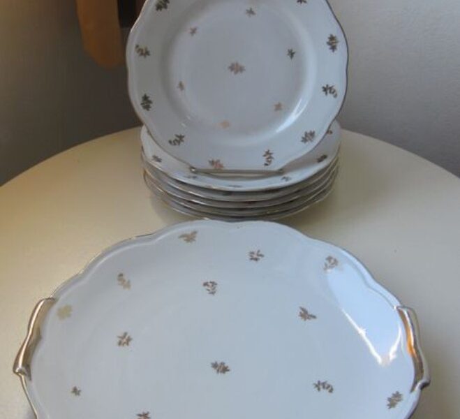 Assiettes à dessert porcelaine