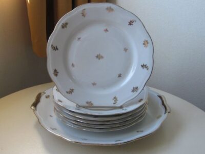 Assiettes à dessert porcelaine