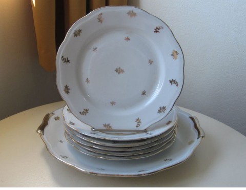 Assiettes à dessert porcelaine