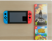 switch avec 3 jeux