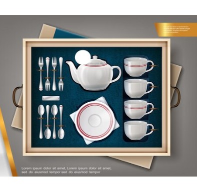 Service a déjeuner porcelaine