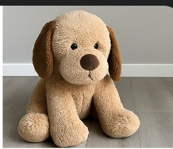 Chien en peluche geant