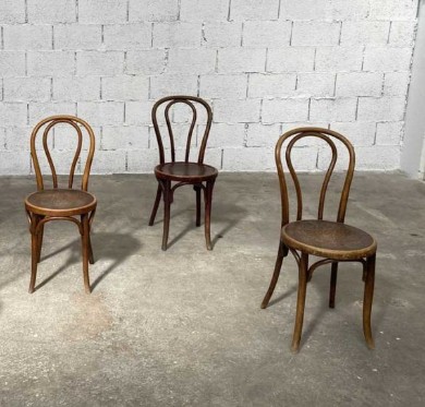 Lot 5 chaises café