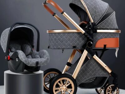 Poussette trio 3-en-1 – nacelle + cosy + siège