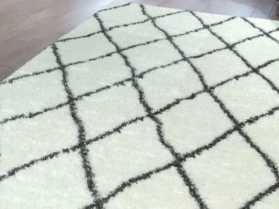 Tapis moderne 160x230 cm – gris et bleu