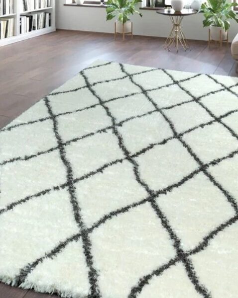 Tapis moderne 160x230 cm – gris et bleu