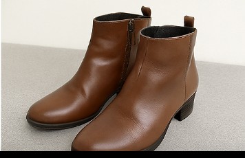 Bottines cuir marron – pointure 38