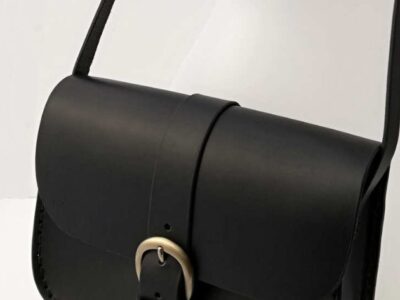 Sac bandoulière cuir noir