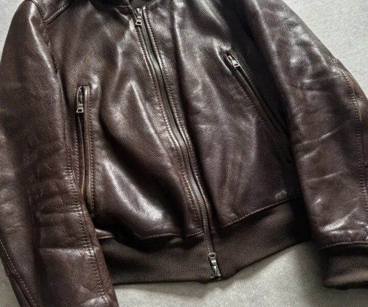 Blouson en cuir homme – taille L