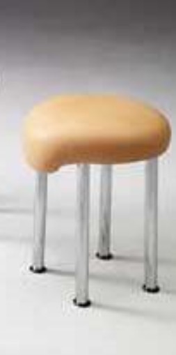 Tabouret ergonomique – Pieds chromés