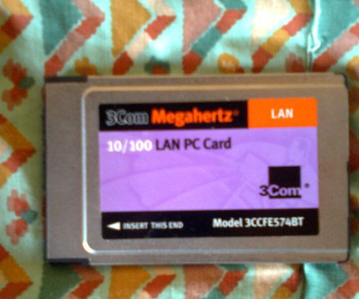 Carte réseau PCMCIA - Modèle 3CCFES74BT