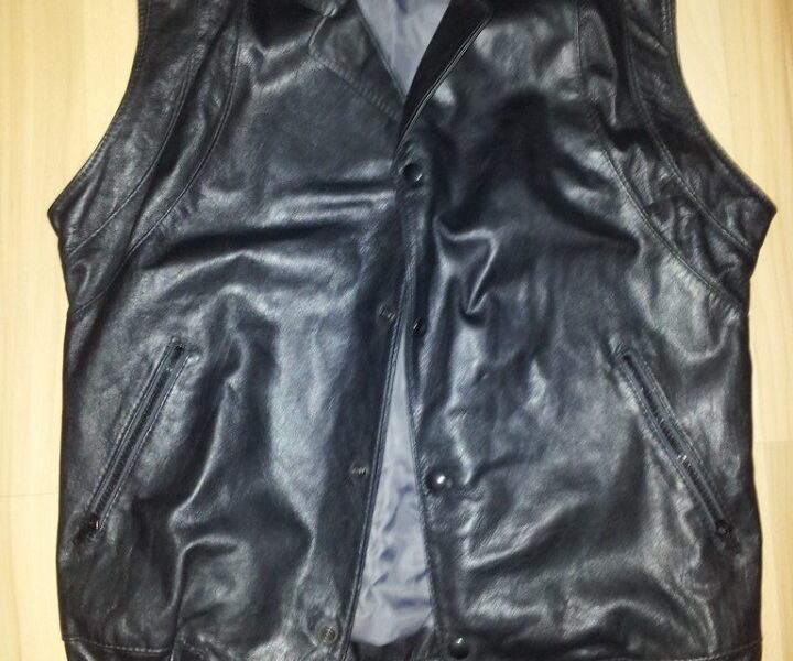 Gilet en cuir