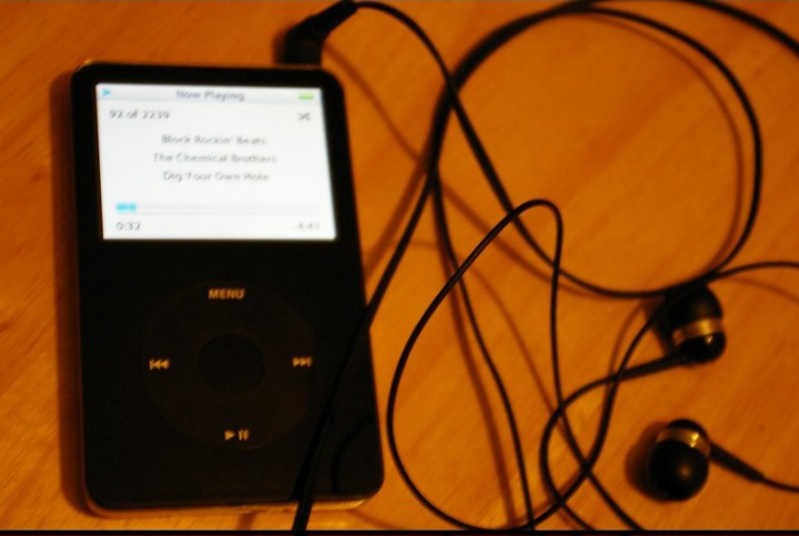 ipod avec écouteurs