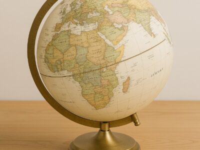 Globe terrestre vintage