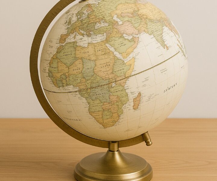 Globe terrestre vintage