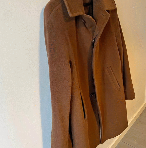 Manteau en laine marron