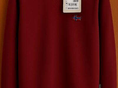 Sweat Napapijri Bordeaux – XL – Neuf avec Étiquette