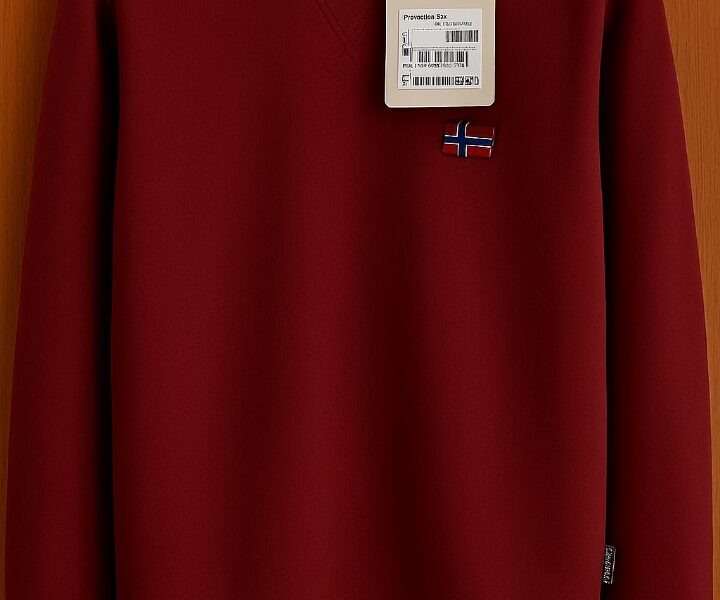Sweat Napapijri Bordeaux – XL – Neuf avec Étiquette