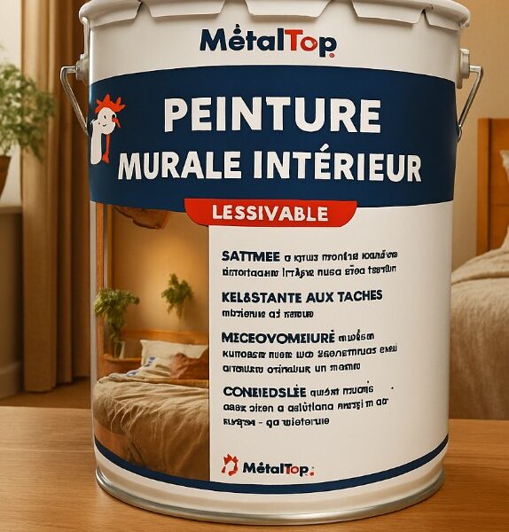 bidon de peinture blanc