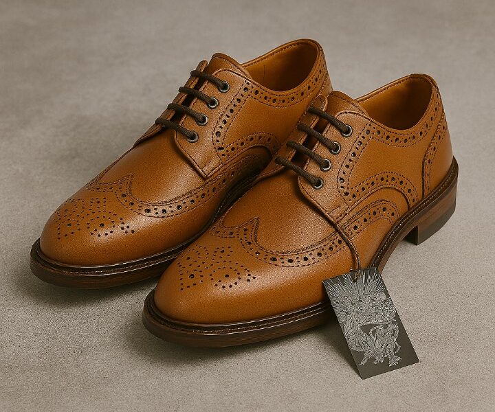 brogues en cuir