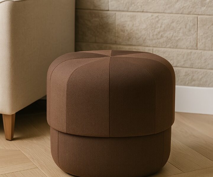 pouf marron neuf