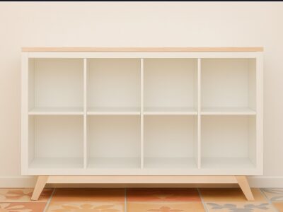 étagère blanche 8 cases