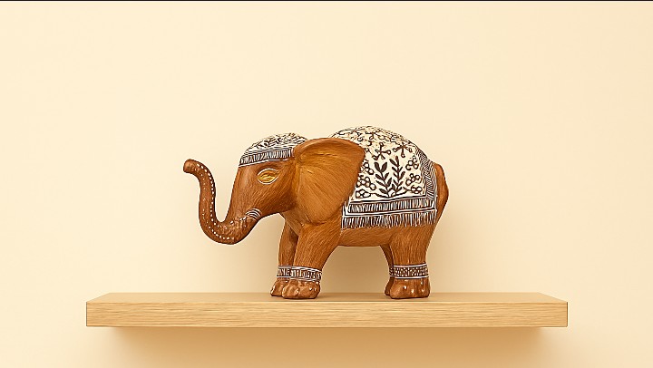 éléphant en résine