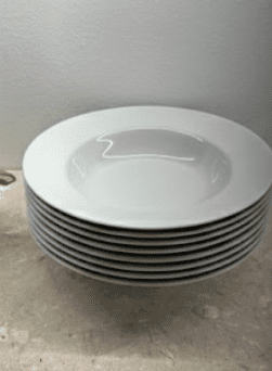 assiettes blanche