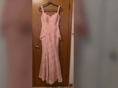 robe longue rose bretelle