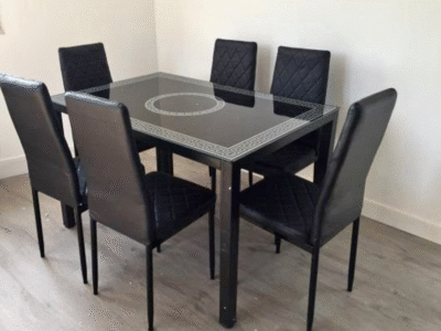 table avec 6 chaise