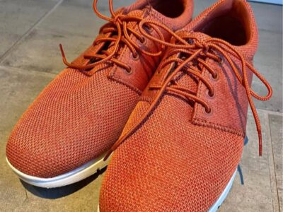 Chaussures en tissu orange