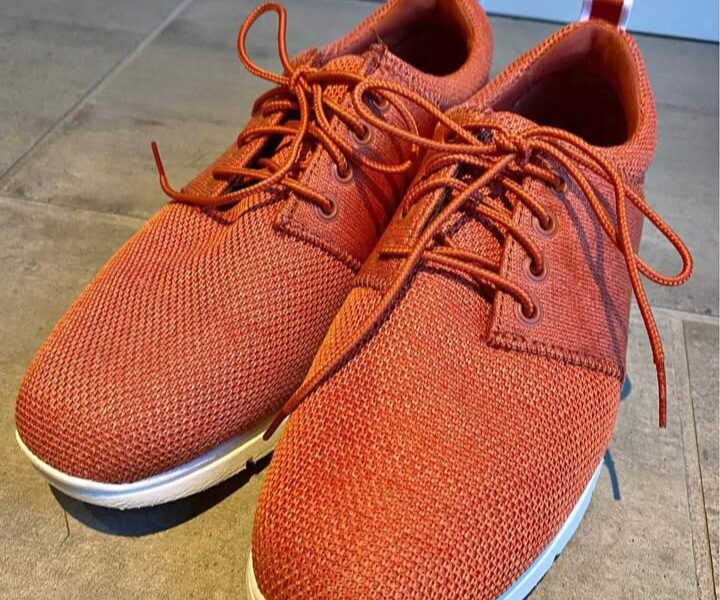 Chaussures en tissu orange